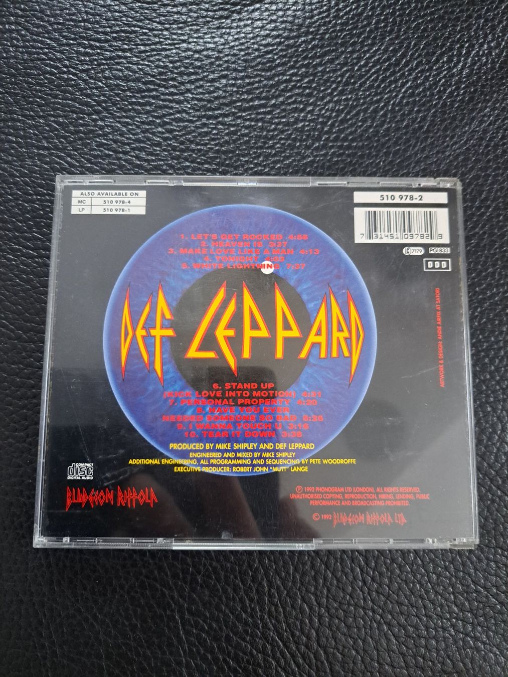 CDs: CD Def Leppard - adrenalize – Gebraucht aus Marly von mic_7k82 1