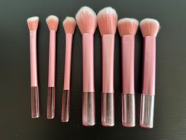 Pinselset, neu und unbenutzt, 7 Stück, pink