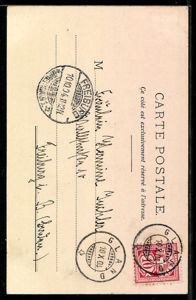 Cartoline postali: AK Nyon, La Bergerie, 1904 – Usato da Berlin venduto da bartko-reher 1