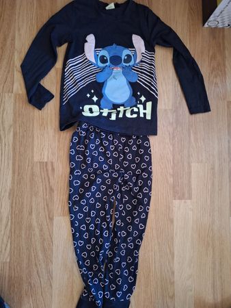 Pyjama Disney Stitch dunkelblau Gr. 110/116