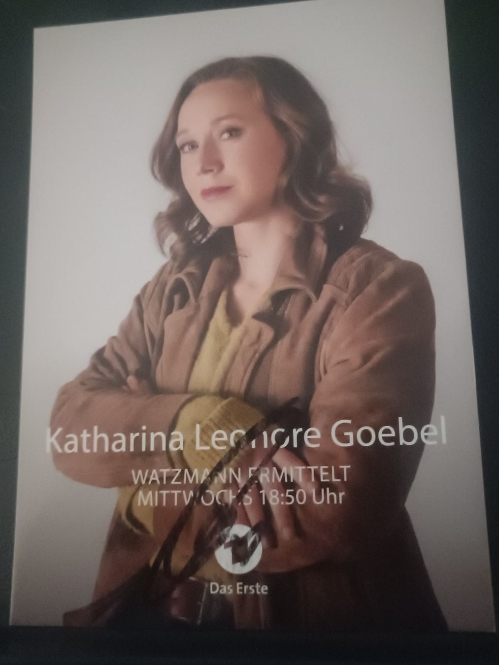 Autogramme: Katharina Leonore Goebel - handsigniert – Gebraucht aus Menziken von Artographs