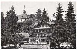 Ansichtskarte Kur- und Gasthaus Flüeli Obwalden, 1947