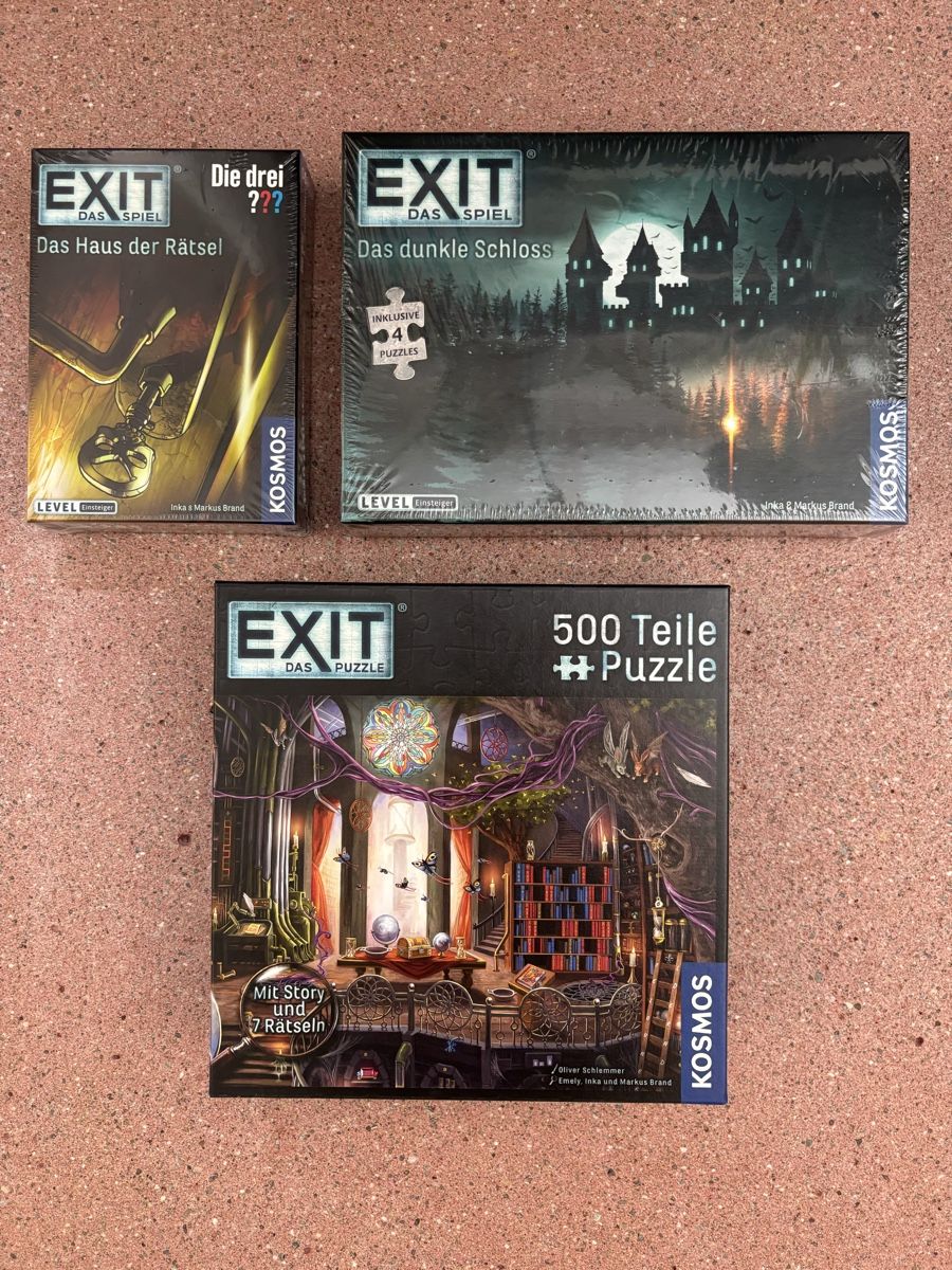 Kosmos Giochi: EXIT Spiele - 3 Stück – Nuovo e nell'imballaggio originale da Ennetbaden venduto da julija.