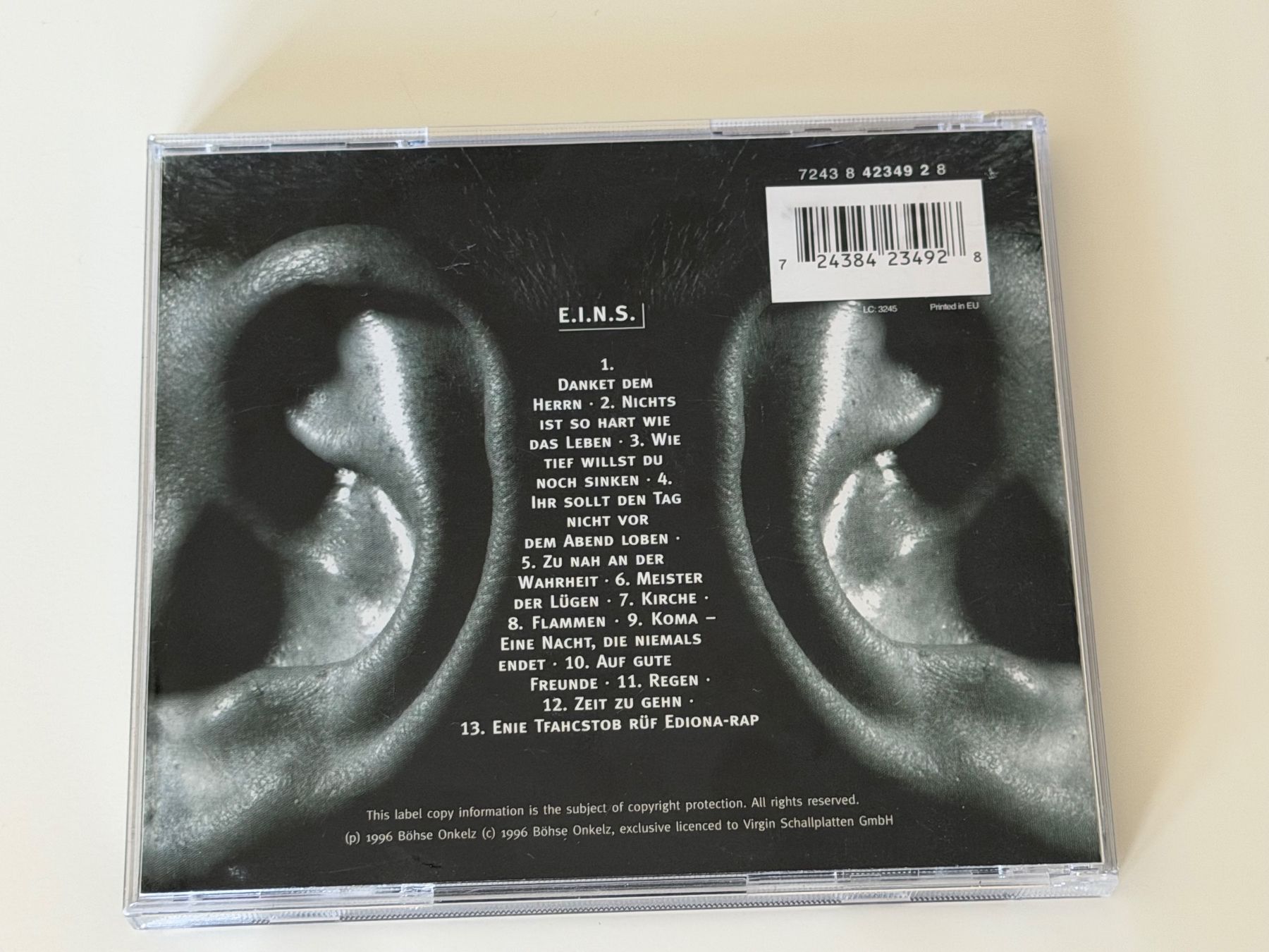 CDs: Böhse Onkelz E.I.N.S. CD – D'occasion à Altstätten SG par sheamus 1