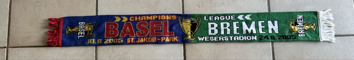 FC Basel Foulard & Sciarpe: Fc Basel - Werder Bremen Schal – Usato da Lenzburg venduto da Meister_k