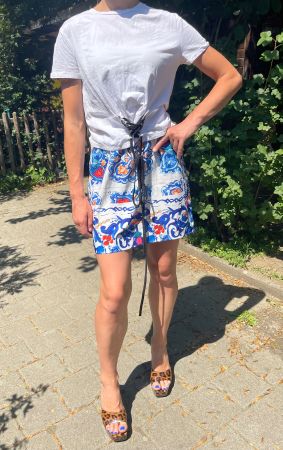 Chic gonna vita elastico M/L-nuovo-feste-vacanze