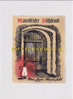 Etikette für Wein - Maienfelder Süssdruck /bd