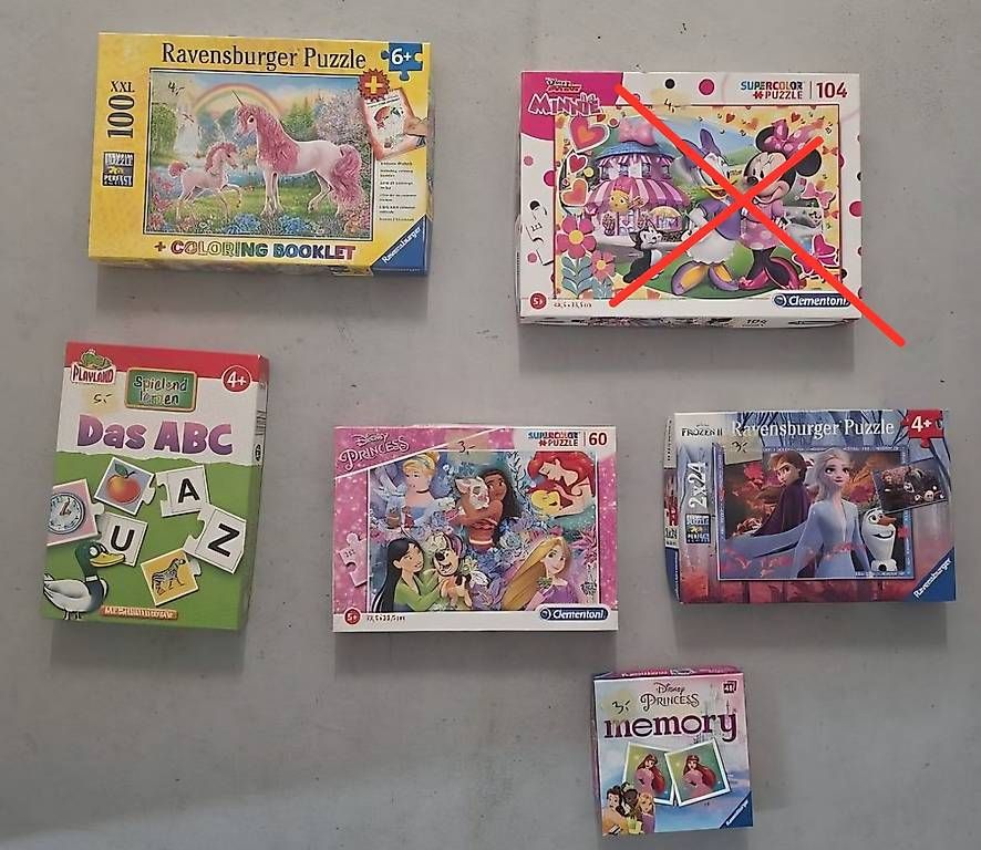 Spiele: Puzzle, Memory, ABC Spiel – Gebraucht aus Islikon von TatjanaS81