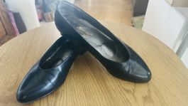 Klassische Semler Echtleder Pumps, schwarz, Grösse 39