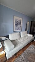 Rolf Benz Designer-Sofa aus echtem Leder  Weiss**