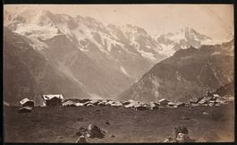 Fotografie Mürren, Teilansicht des Orte