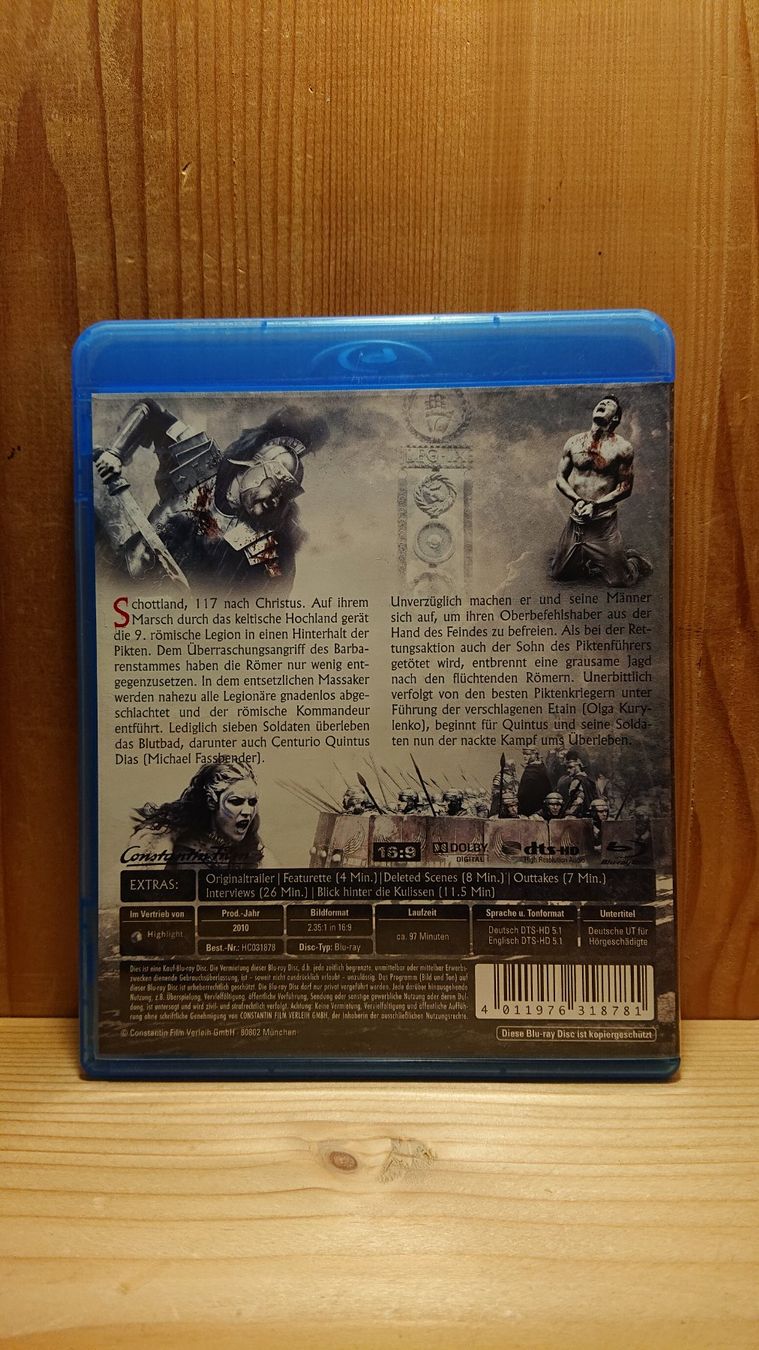 Tutti i DVDs: CENTURION Blu-Ray mit Michael Fassbender – Usato da Wilderswil venduto da Exebub 1