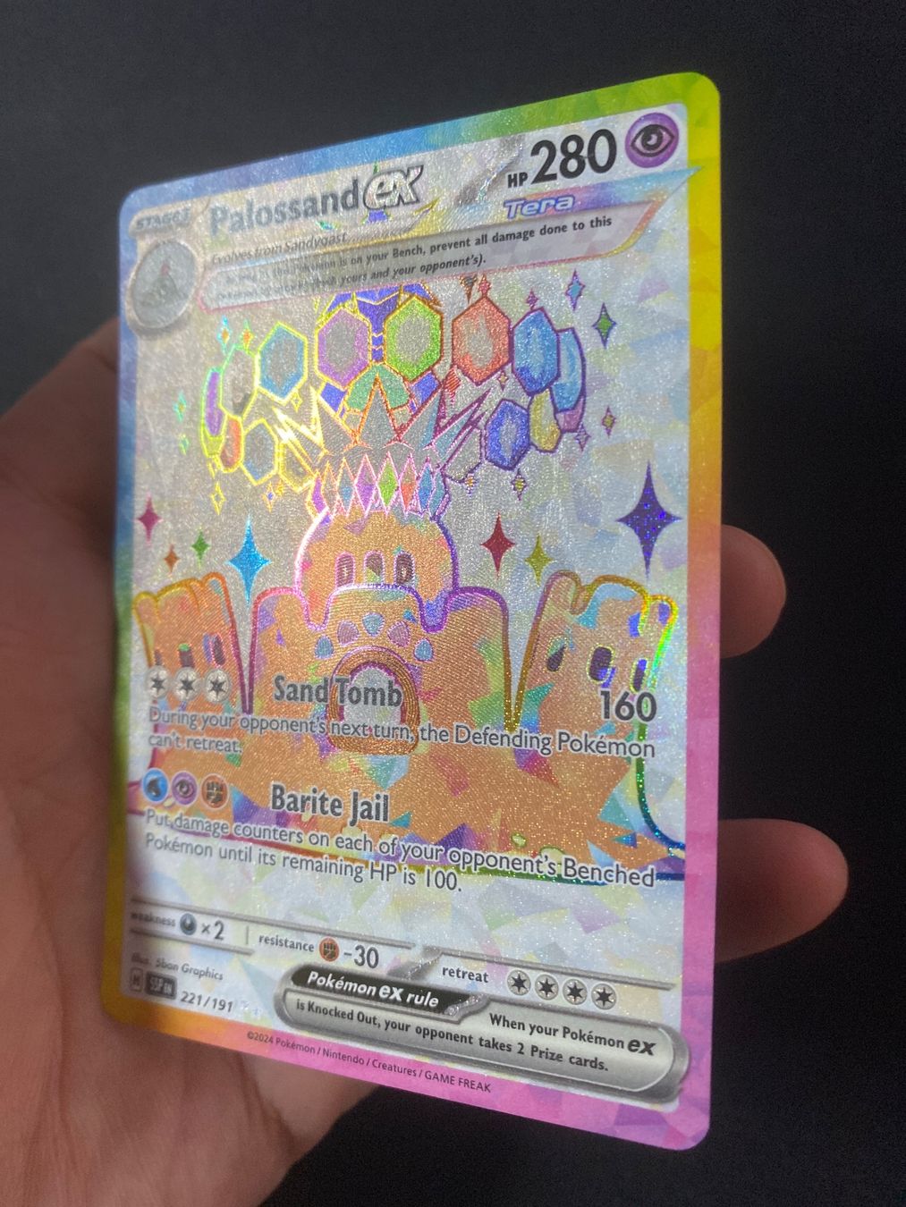 Pokémon Carte collezionabili: Palossand ex 221 - Colossand ex - Surging Sparks - EN – Nuovo (secondo la descrizione) da Hausen AG venduto da Shrade 1