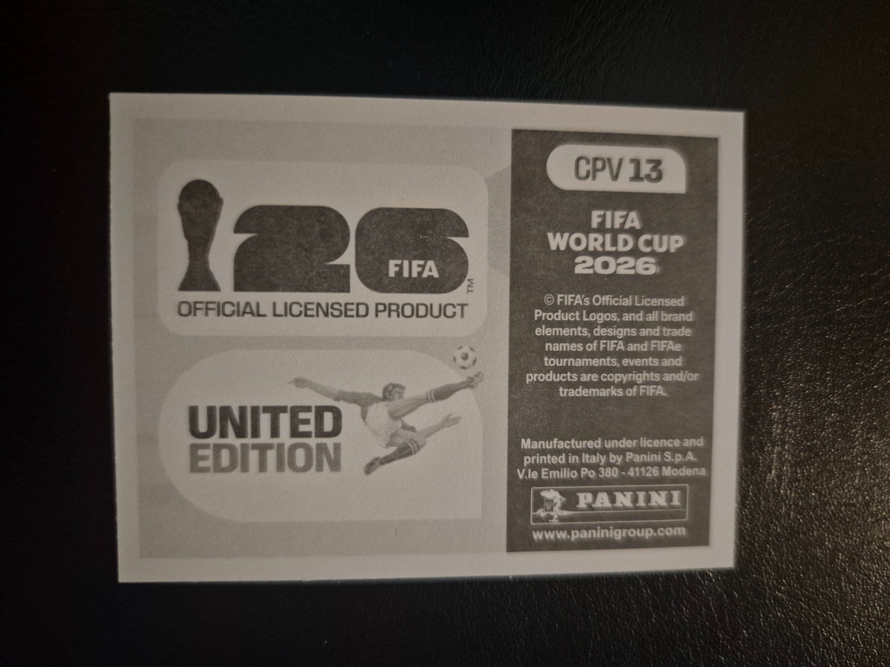 Panini Carte collezionabili: Panini WM 26 CPV 13 – Nuovo (secondo la descrizione) da Rorschacherberg venduto da AJ3108 1