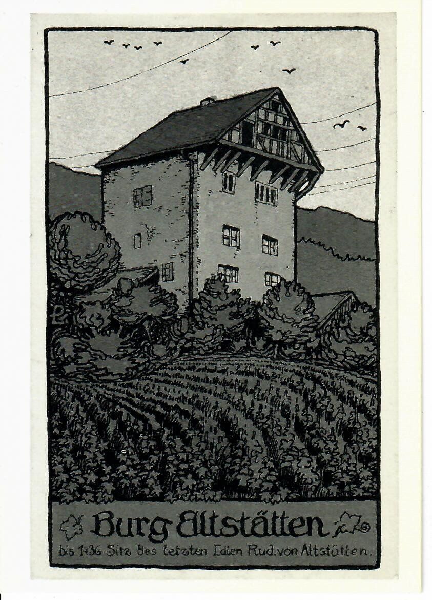 Cartoline postali: Burg Altstätten – Usato da Hochdorf venduto da Ziegel-16
