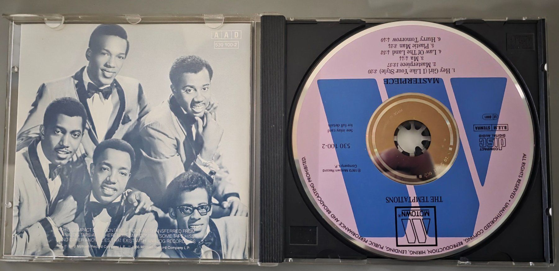 CD: The Temptations CD – Masterpiece – Usato da Root venduto da atelier22 1