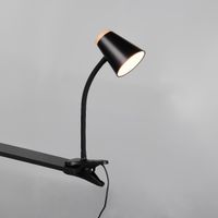 LED Klemmleuchte, Schwarz, 32 cm Höhe