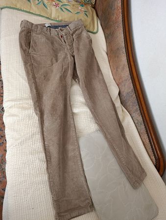 pantalon beige, velours côtelé,homme Jack and Jones 33/34