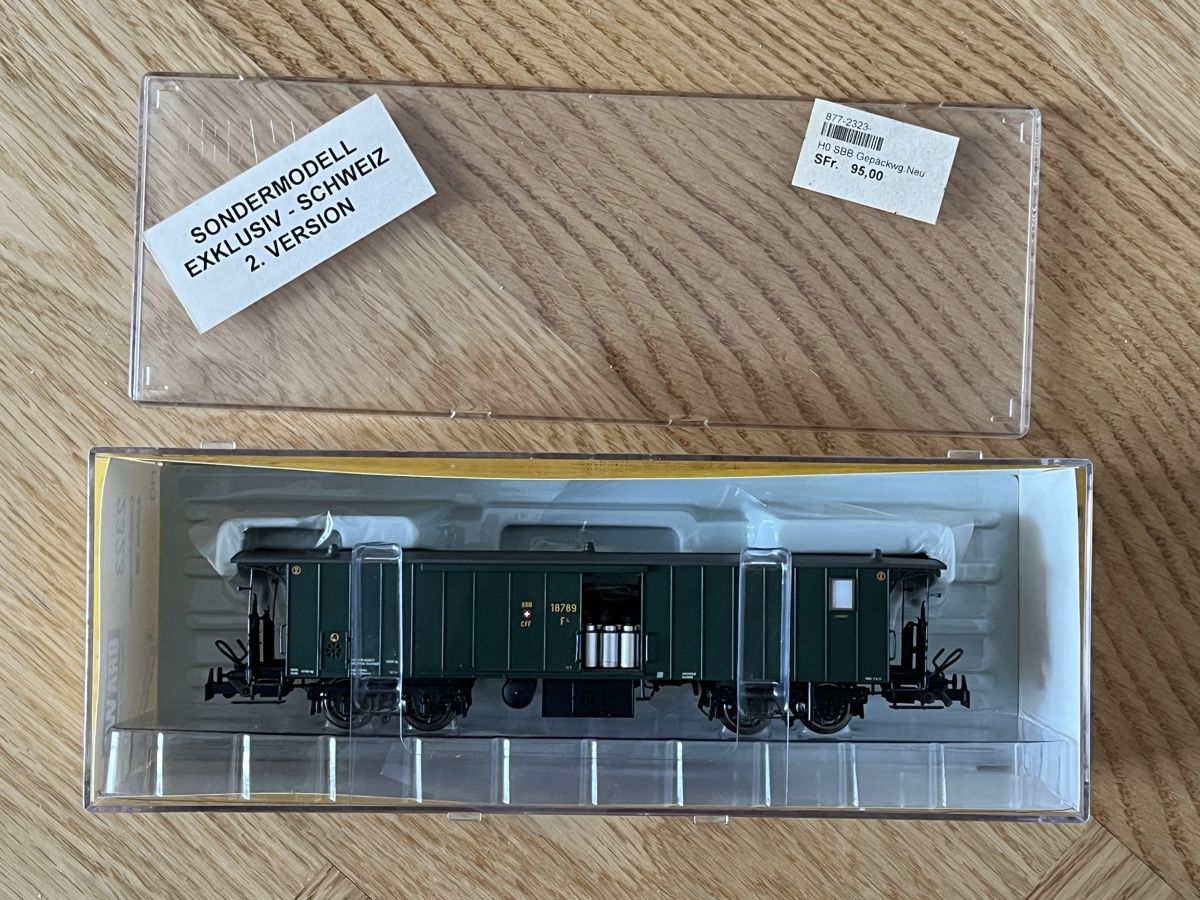 Brawa Modellini di ferrovie: SBB Gepäckwagen F4 Brawa SoSe – Usato da Basel venduto da Re620_11627 4
