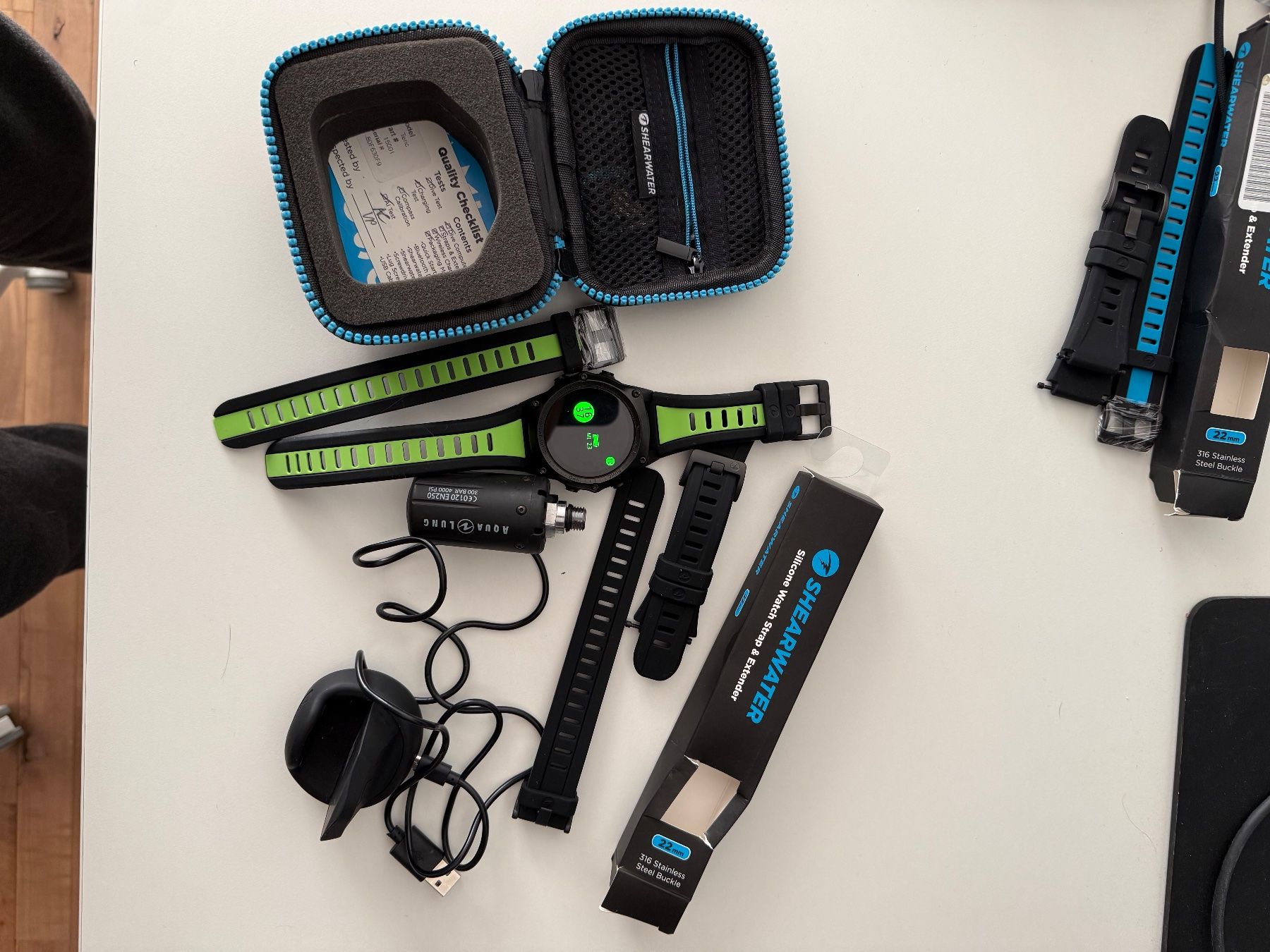 Uhren: Shearwater Teric Tauchcomputer inclusive Aqualung Sensor – Gebraucht aus Schlierbach von micheljoka