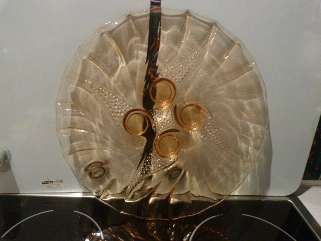 Servierplatten: Tortenplatte rosa Glas % – Gebraucht aus Nunningen von Ave51 2