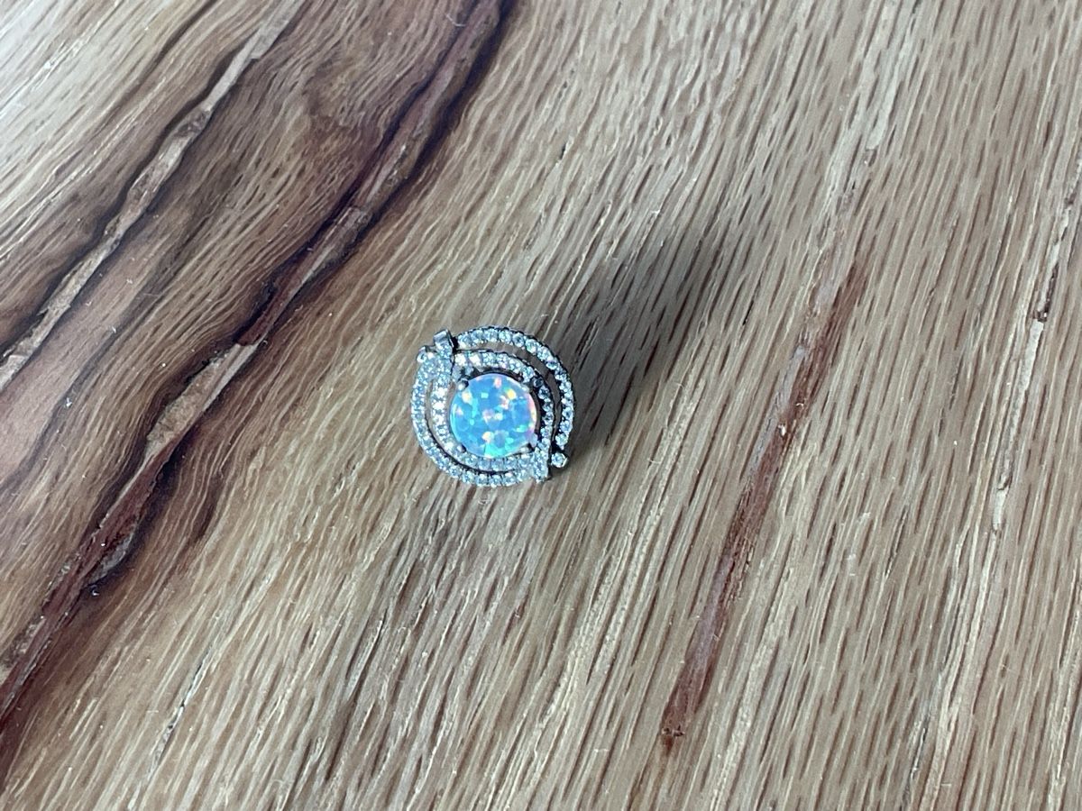 Orecchini pendenti & Orecchini a lobo: Opal Ohrstecker 925 Silber - Neuwertig! – Nuovo (secondo la descrizione) da Buchs ZH venduto da Automatic007 1