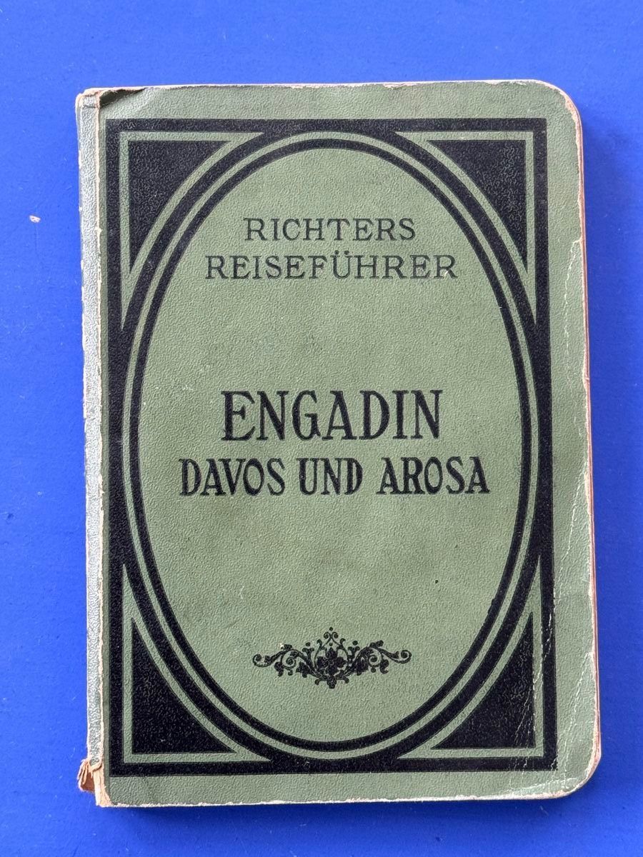 Libri: Engadin Davos und Arosa. Reiseführer. ca 1915 – Usato da Adliswil venduto da buch_und_kunst
