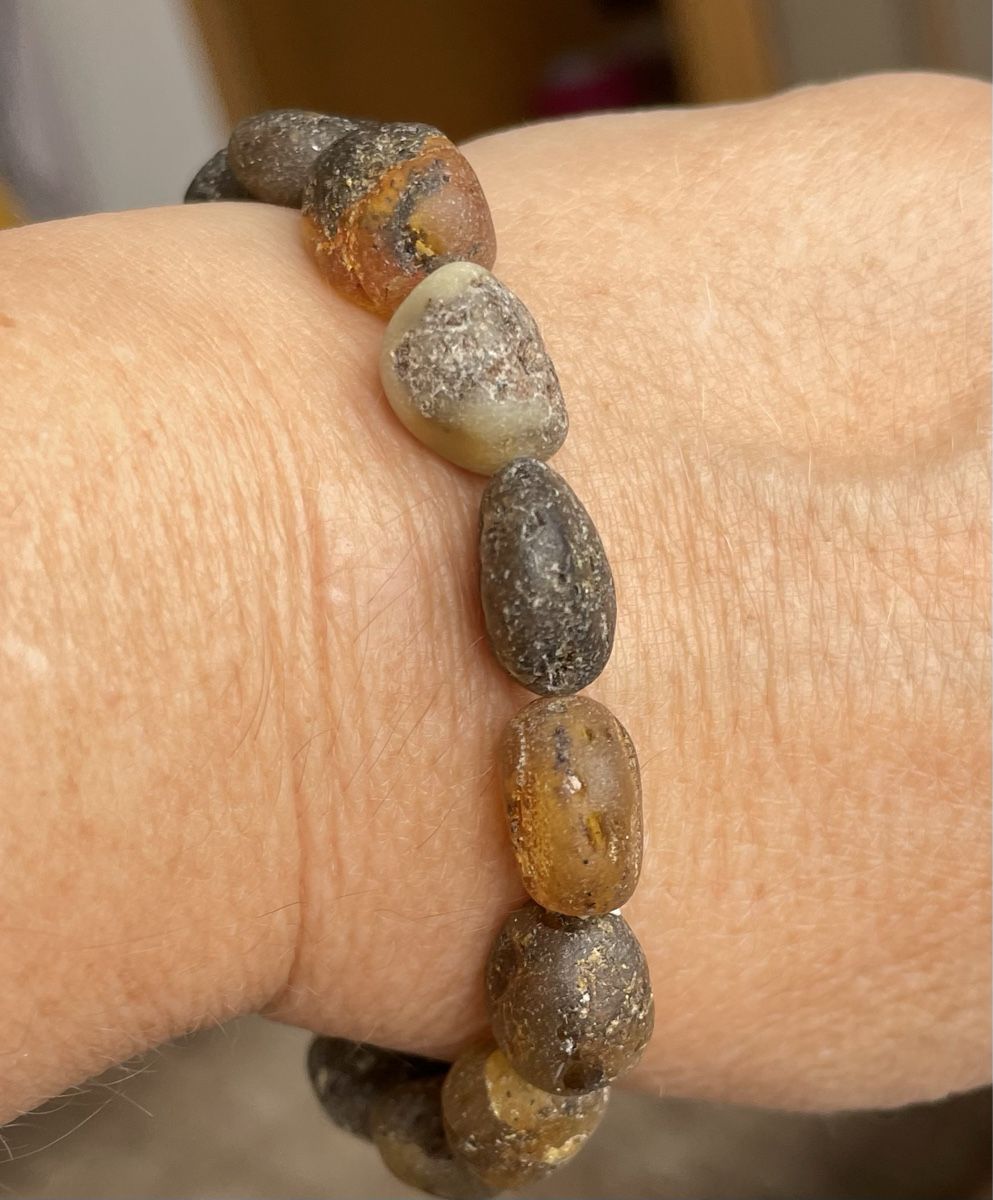 Armbänder & -reifen: Bernstein Armband, Rohbernstein, Vintage Look – Neu und originalverpackt aus Ebikon von elischka