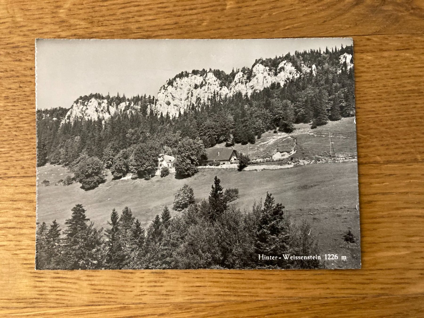 Cartoline postali: Alte Ansichtskarte Hinter Weissenstein 1226 m – Usato da Mönchaltorf venduto da Tschibi