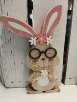 Süesser Osterhase aus Holz, Osterdekoration, ca.18cm