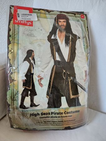 Piratenkostüm Smiffys Grösse M inklusive Augenklappe neu