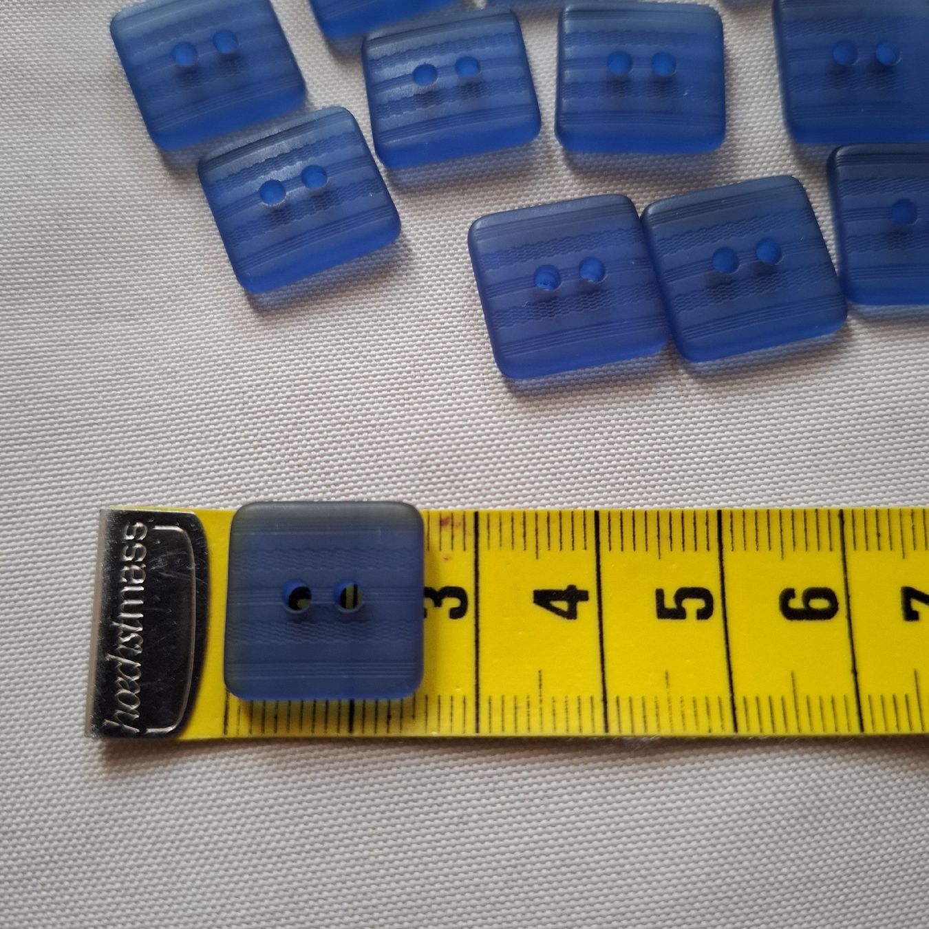 Bottoni: 12 x blaue Knöpfe, 15 mm. – Nuovo (secondo la descrizione) da Dietikon venduto da Hirschkopf 3