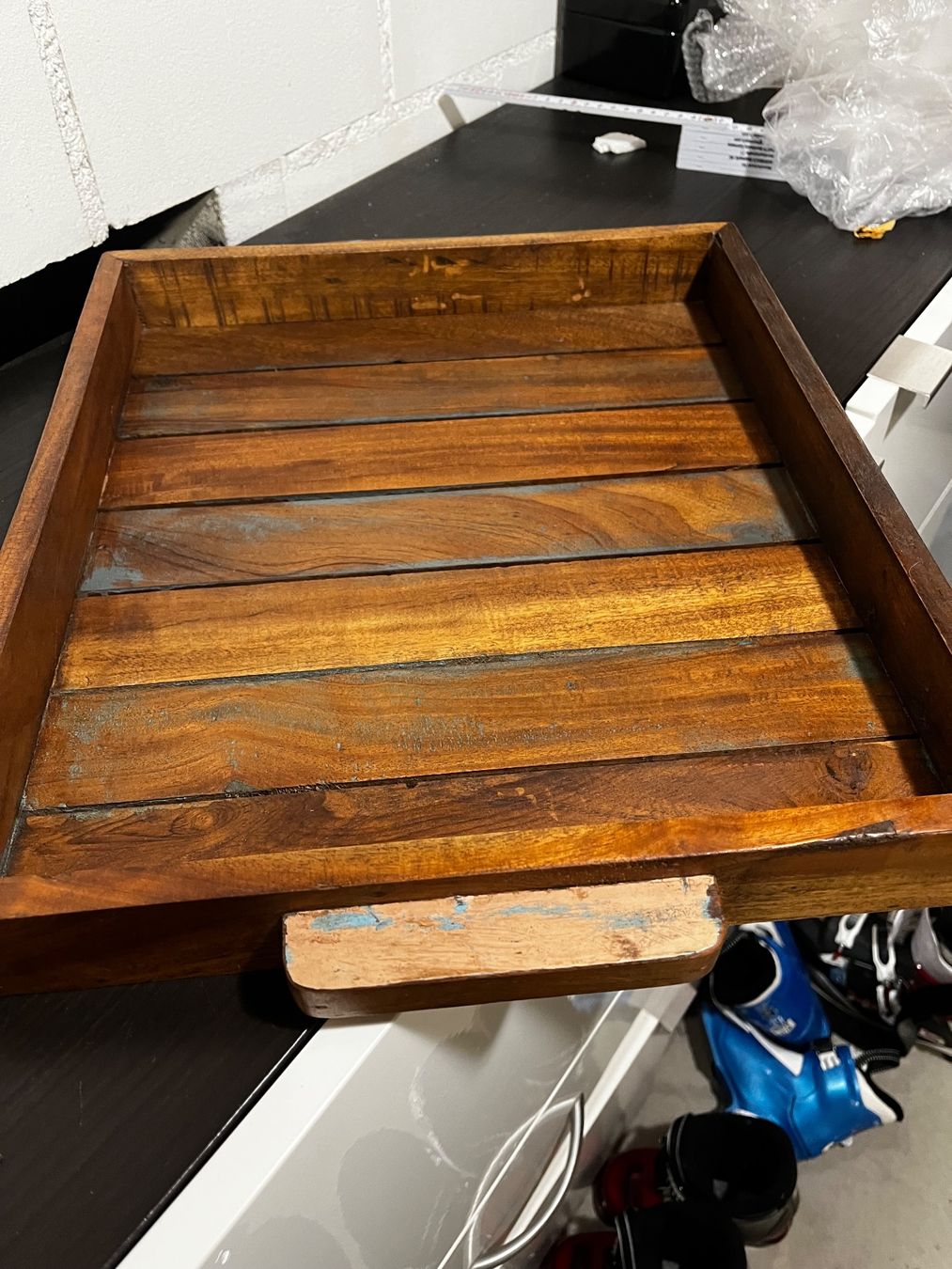 Servierplatten: Schönes Serviertablett aus Mangoholz – Neu (gemäss Beschreibung) aus St. Peterzell von andrea2012 1