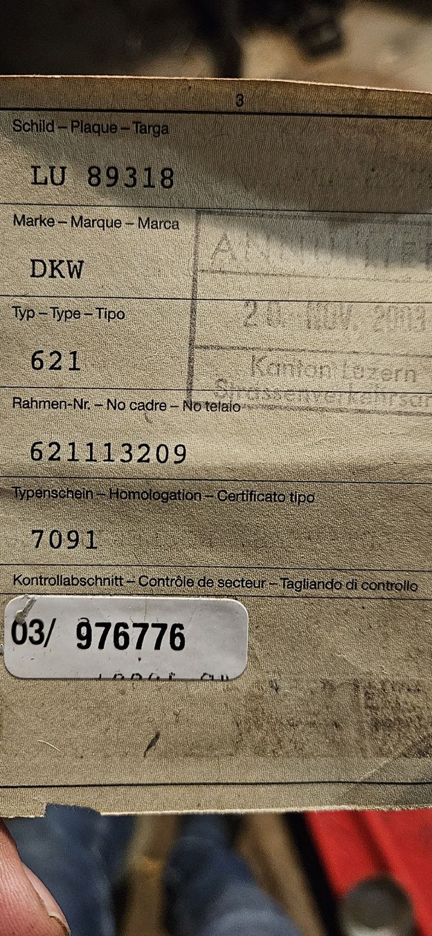 DKW Ciclomotori: DKW Sachs 621 handgeschaltet – Usato da Schüpfheim venduto da Steyr1962 2