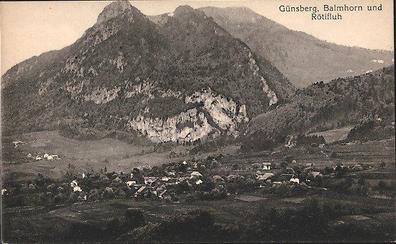 Cartoline postali: Günsberg SO Flugaufnahme  , ca.1920 – Usato da Solothurn venduto da Bepposol