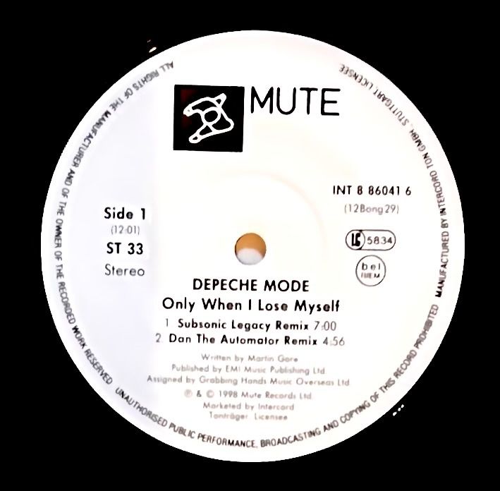 Dischi in vinile: Depeche Mode - Only when I lose myself - Maxi 12inch - 1998 – Nuovo (secondo la descrizione) da Erlinsbach SO venduto da 400_n956 5