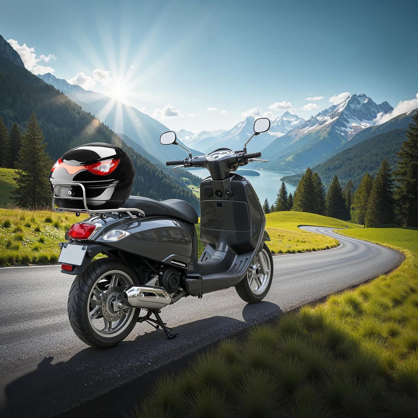 TecTake Topcase: Motorradkoffer Sergej – Nuovo (secondo la descrizione) da Murten venduto da Roland.Kemmer.AG 2
