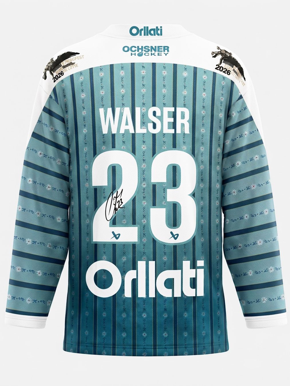 HC Fribourg-Gottéron Warm-Up Jersey 2026 – Walser #23 SIGNIE (Gebraucht ...
