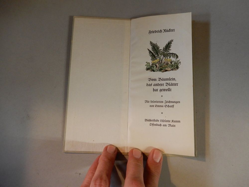 Libri: Antikes Kinderbuch "Vom Bäumlein"  Rarität! – Usato da Erstfeld venduto da Mario_boe0 1