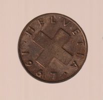 MONETA SVIZZERA 2 centesimi 1967 usata - circolata Rame