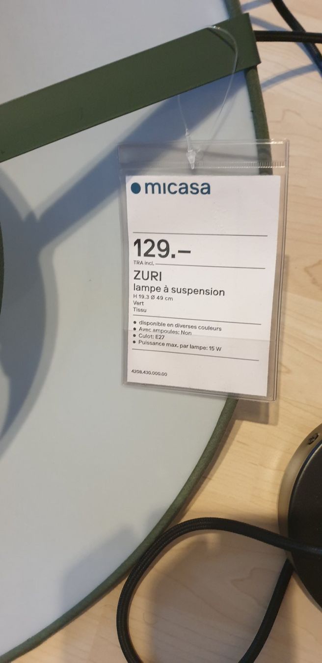 Micasa Lampen: Très belle lampe suspendue – Gebraucht aus Moutier von hugo2630 2