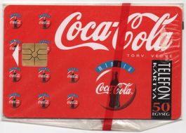 Coca-Cola - volle Telefonkarte aus Ungarn