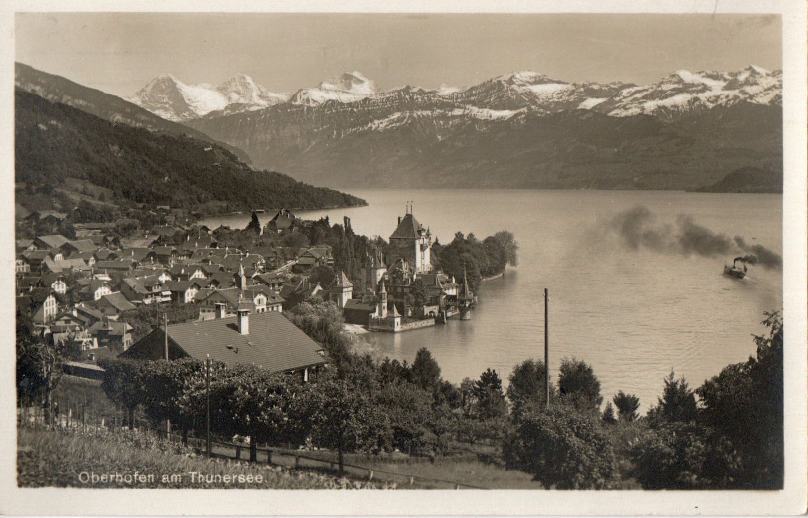 Ansichtskarten: Oberhofen am Thunersee – Gebraucht aus Melano von pisonsdro