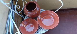 Ciotole in terracotta vintage, diametro 21 cm. Perfetta!