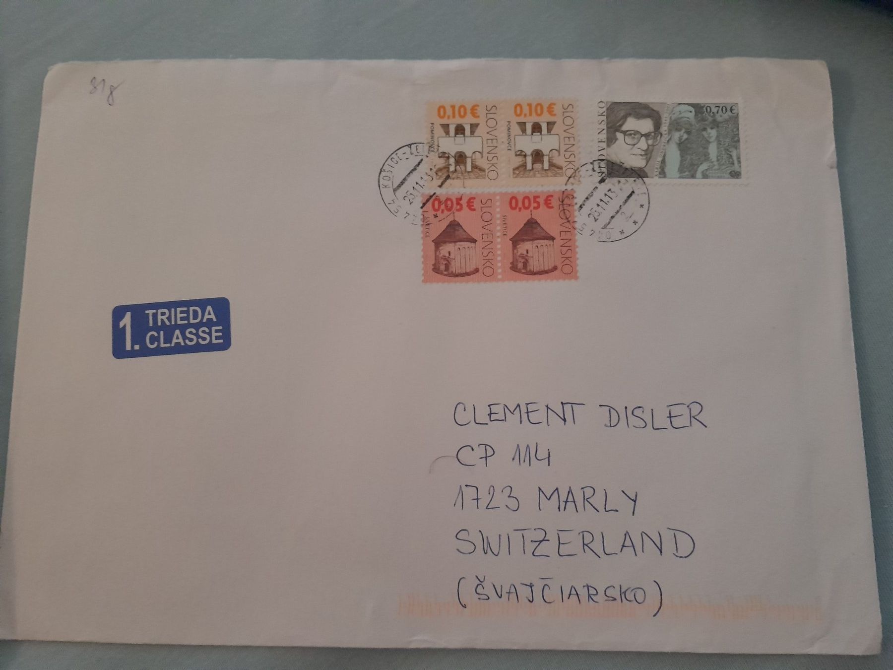 Tutti i francobolli: Brief Slowakei Kosice 2013 – Usato da Marly venduto da globetrotter1723