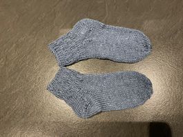 Handgestrickte Kinder-Socken Gr.26/27 Fusslänge 17 cm