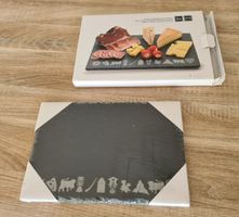 2 assiettes NEUVES en ardoise avec gravure au laser
