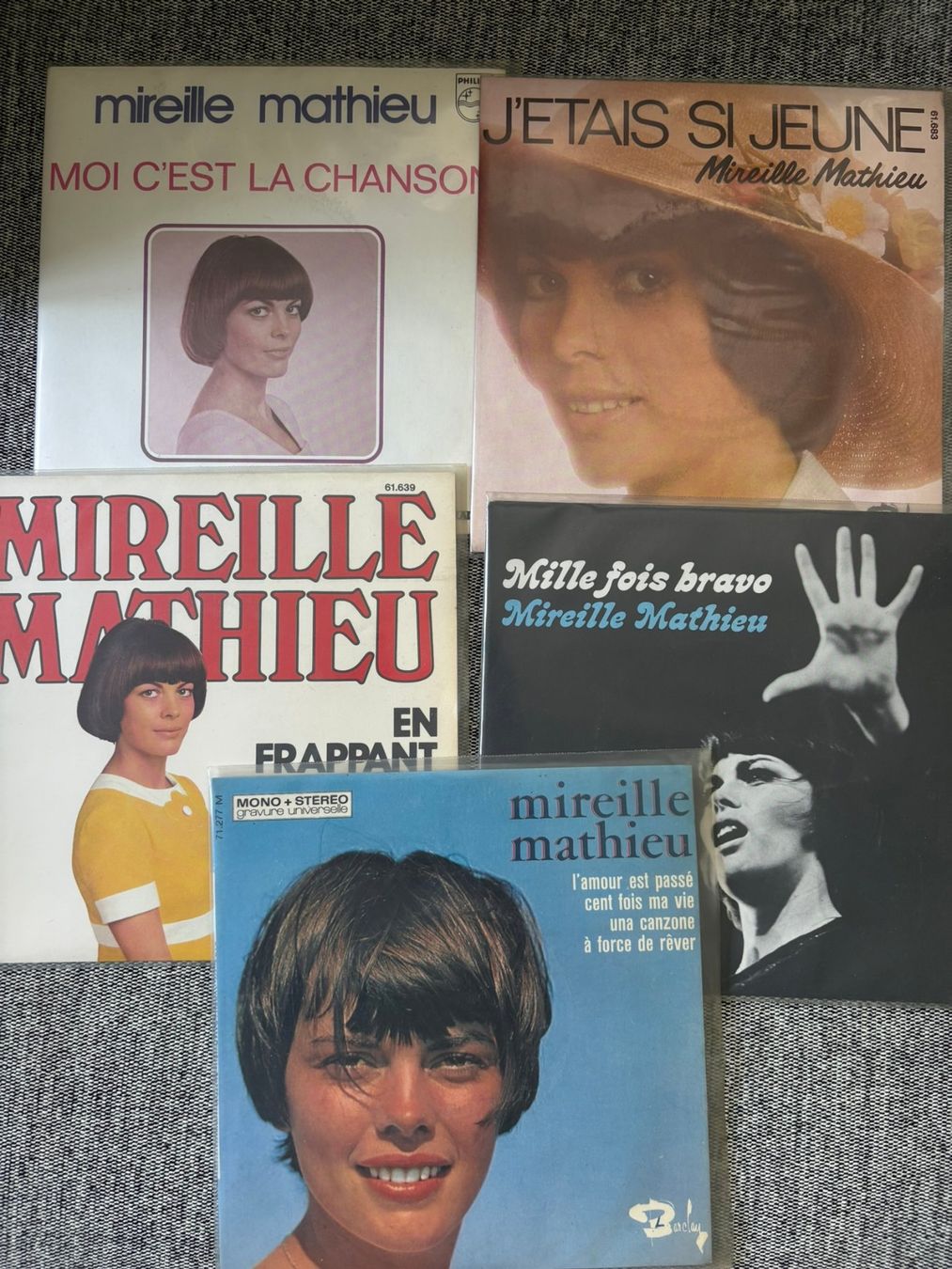 Vinyles: 5xMireille Mathieu Singles – D'occasion à Zofingen par Bigron