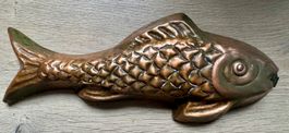 Alte Backform Kupfer 25 cm FISCH vintage - seltene Form
