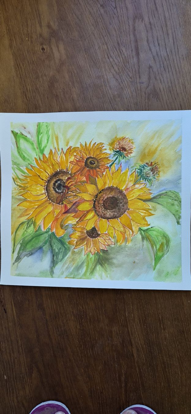 Dipinti: Sonnenblumen aqarell – Nuovo e nell'imballaggio originale da Ebikon venduto da vij_fg72 5
